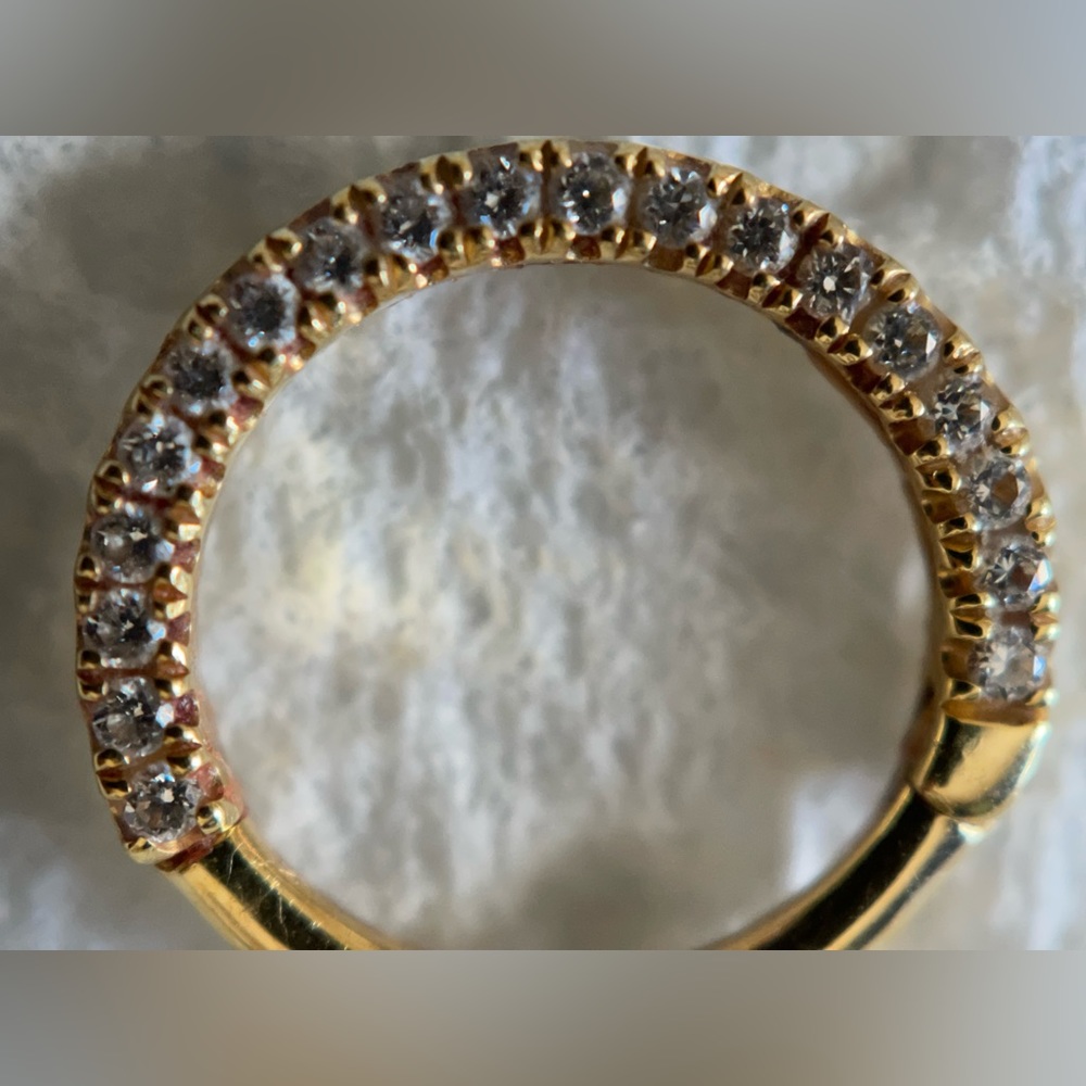 Maria Tash Diamond Horizontal Eternity hoop - 8mm - Picture 2 of 4